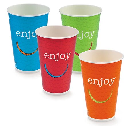 Gobelet carton couleur "enjoy" 30 cl (lot de 2000)