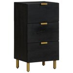 vidaXL Buffet noir 40x33x75 cm bois d'ingénierie