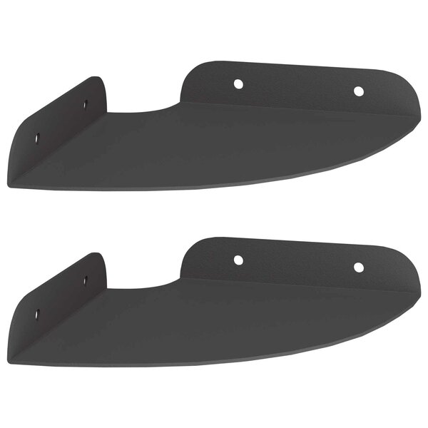 vidaXL Étagère flottante avec étagère 2 Pièces Noir 15 x 15 x 2 cm
