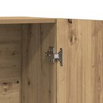 vidaXL Buffet chêne artisanal 70x31x115 cm bois d'ingénierie