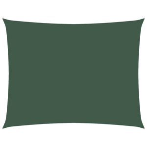 vidaXL Voile de parasol tissu oxford rectangulaire 2 5x3 5m vert foncé