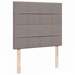 VidaXL Cadre de lit ottoman avec matelas taupe 120x190 cm tissu