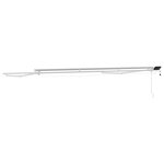 vidaXL Cadre de store manuel avec LEDs Blanc 5 x 3 m Aluminium
