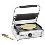 Grill panini professionnel - 335 x 220 mm - bartscher -  - acier inoxydable 410x400x200mm