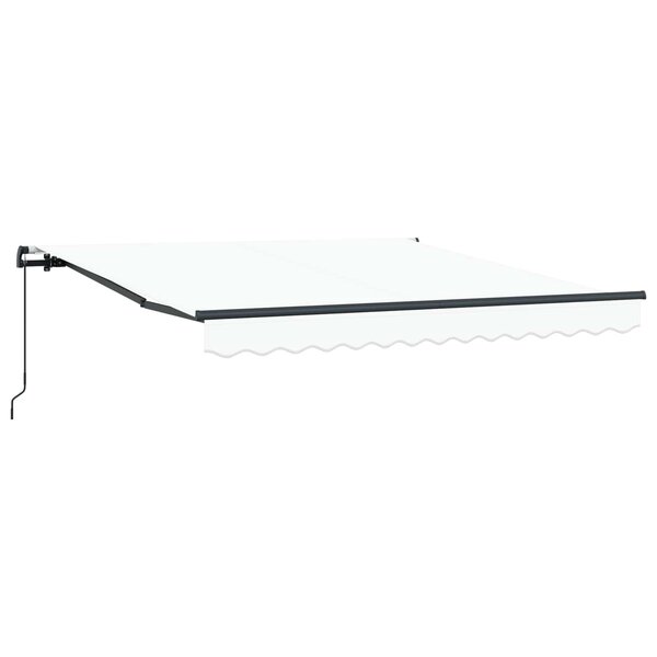 vidaXL Auvent Rétractable Blanc 300 x 250 cm Polyester et Acier