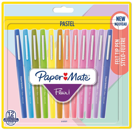 Paper Mate Flair 12 Feutres de Coloriage assortiment de couleurs