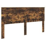vidaXL Tête de lit Chêne fumé 180 cm Bois d'ingénierie