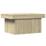 vidaXL Table basse chêne sonoma 80x55x40 cm bois d'ingénierie