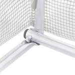 vidaXL Serre avec cadre en acier blanc 64 m² 16x4x2 m