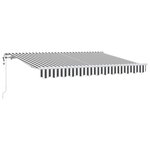 vidaXL Auvent Rétractable Anthracite 250 x 200 cm tissu