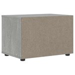 vidaXL Meuble TV VISNES gris béton 60x40x38 cm bois d'ingénierie