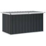 vidaXL Boîte de rangement de jardin Anthracite 129x67x65 cm