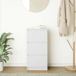 vidaXL Buffet blanc 37 5x35x76 cm bois d'ingénierie