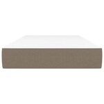 vidaXL Matelas de lit à ressorts ensachés fermeté moyenne Taupe 90x200x20 cm Tissu