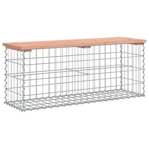vidaXL Banc jardin design gabion 103x31 5x42 cm bois massif de douglas