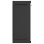 vidaXL Armoire de rangement d'extérieur gris et noir 97x37x85 cm PP