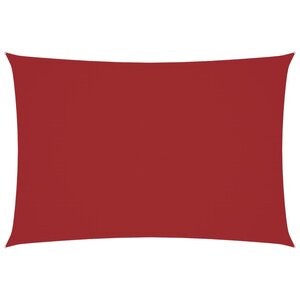 vidaXL Voile de parasol tissu oxford rectangulaire 3x5 m rouge
