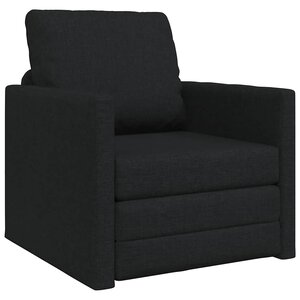 vidaXL Canapé-Lit 60cm Noir tissu
