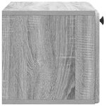 vidaXL Meuble TV mural 59 5 x 31 x 30 cm Sonoma gris Bois d'ingénierie