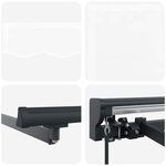 vidaXL Auvent Rétractable Blanc 300x250 cm tissu