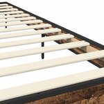 vidaXL Cadre de lit Bois ancien 80 x 200 cm Bois d'ingénierie