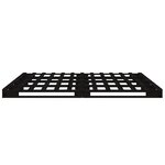 vidaXL Lit de palette sans matelas noir 120x200 cm bois massif