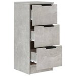 vidaXL Buffets 2 Pièces Gris béton 30x30x70 cm Bois d'ingénierie