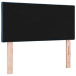 vidaXL Tête de lit avec des lumières à LED Réglable Bleu 90 cm tissu