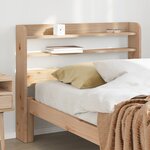 vidaXL Tête de lit avec étagères 100 cm bois massif de pin