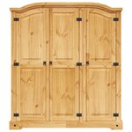 vidaXL Garde-robe avec 3 portes Gamme Corona pin mexicain
