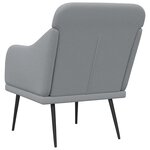 vidaXL Fauteuil Gris clair 63x76x80 cm Tissu