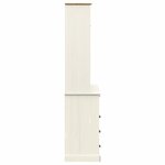 vidaXL Buffet haut VIGO blanc 80x40x176 cm bois massif de pin