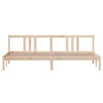 vidaXL Cadre de lit sans matelas bois massif 200x200 cm