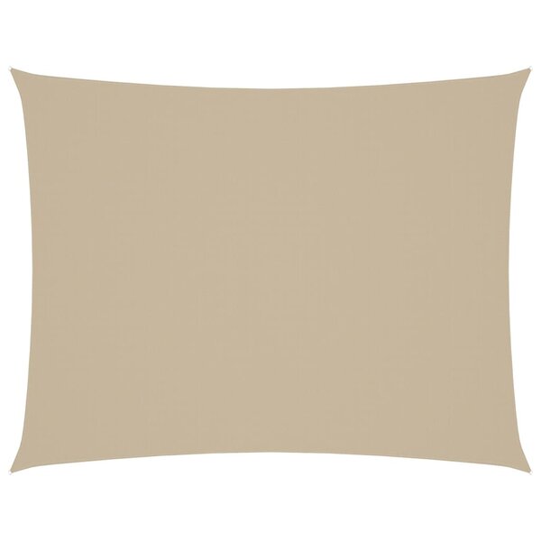 vidaXL Voile de parasol tissu oxford rectangulaire 3x4 5 m beige