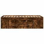 vidaXL Lit de jour et tiroirs chêne fumé 100x200 cm bois d'ingénierie