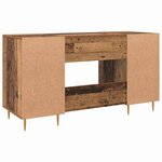 vidaXL Bureau Bois ancien 140 x 50 x 75 cm Bois d'ingénierie