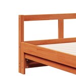 vidaXL Lit de jour et lit gigogne et matelas 80x200 cm bois pin massif