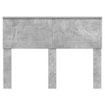 vidaXL Tête de lit Gris béton 120 cm Bois d'ingénierie
