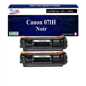 T3AZUR - 2x Toners compatibles avec Canon i-SENSYS LBP-122dw  MF-272dw  MF-275dw remplace Canon 057H Noir - 2 400 pages