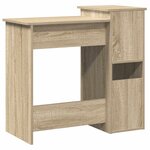 vidaXL Bureau avec étagères chêne sonoma 84x40x78 cm