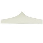 vidaXL Toit de tente de réception 3 x 3 m Crème
