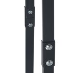 vidaXL Portant de bois de chauffage Noir 100x25x100 cm Acier