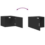 vidaXL Armoire murale noir 50x42 5x40 cm bois d'ingénierie