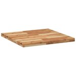 vidaXL Dessus de table carré 70x70x4 cm bois massif d'acacia