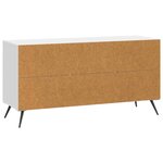 vidaXL Meuble TV Blanc brillant 99 x 34 5 x 50 cm Bois d'ingénierie
