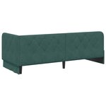 vidaXL Cadre de lit d'angle Vert foncé 80 x 200 cm Velours