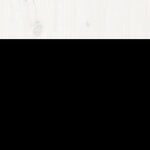 vidaXL Cadre de lit sans matelas blanc bois de pin massif 120x200 cm