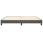 vidaXL Cadre de lit Gris foncé 200 x 200 cm Velours