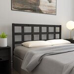 vidaXL Tête de lit Noir 165 5x4x100 cm Bois massif de pin