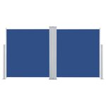 vidaXL Auvent latéral rétractable Bleu 100 x 600 cm